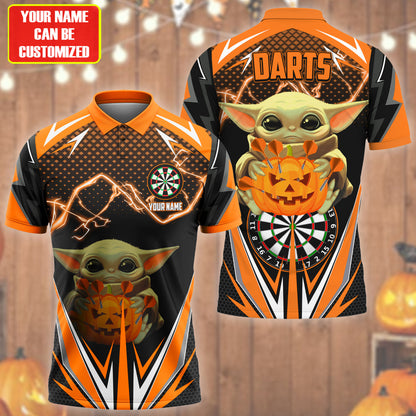 Personalized Name Yd Darts Halloween S4 Orange Version All Over Printed Unisex Shirt S100802