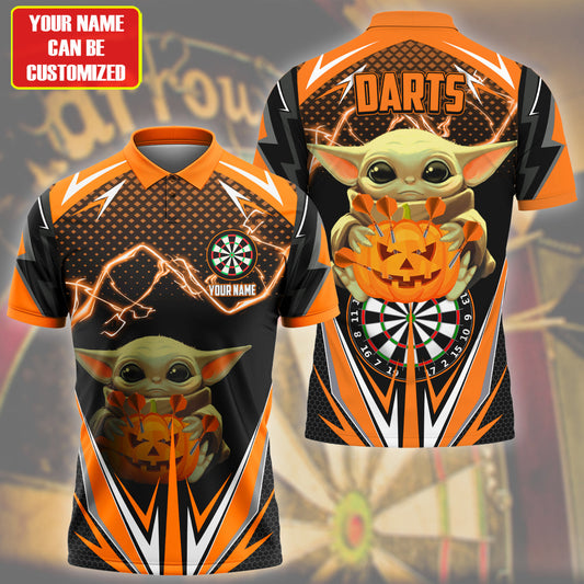 Personalized Name Yd Darts Halloween S4 Orange Version All Over Printed Unisex Shirt S100802