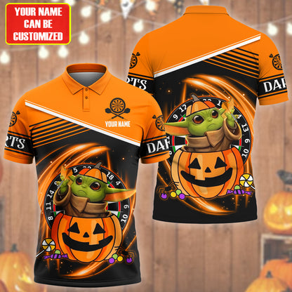 Personalized Name Yd Darts Halloween S5 Orange Version All Over Printed Unisex Shirt S100803