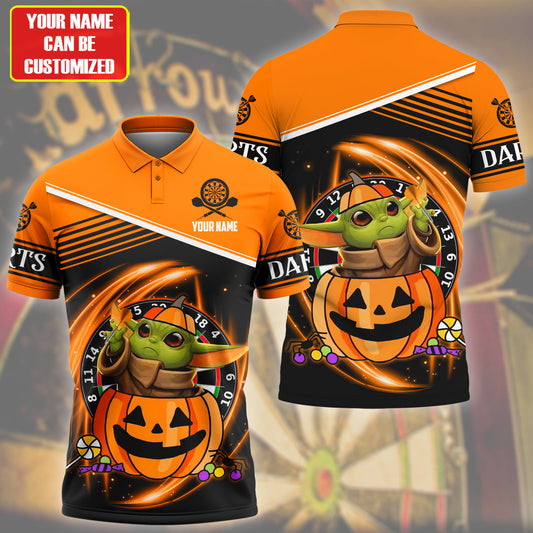 Personalized Name Yd Darts Halloween S5 Orange Version All Over Printed Unisex Shirt S100803