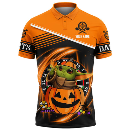Personalized Name Yd Darts Halloween S5 Orange Version All Over Printed Unisex Shirt S100803