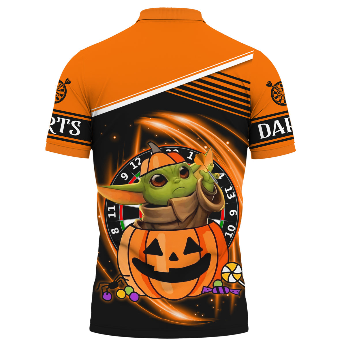 Personalized Name Yd Darts Halloween S5 Orange Version All Over Printed Unisex Shirt S100803