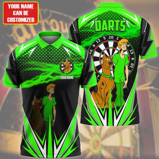 Personalized Name SD Darts Green Version All Over Printed Unisex Shirt S120405