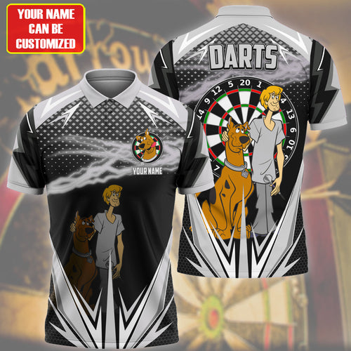 Personalized Name SD Darts Black Version All Over Printed Unisex Shirt S120405