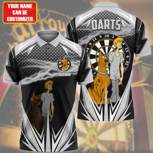 Personalized Name SD Darts Black Version All Over Printed Unisex Shirt S120405