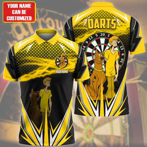Personalized Name SD Darts Yellow Version All Over Printed Unisex Shirt S120405