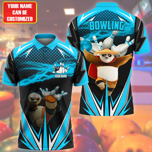 Personalized Name Po Bowling Teal Version All Over Printed Unisex Shirt S120606