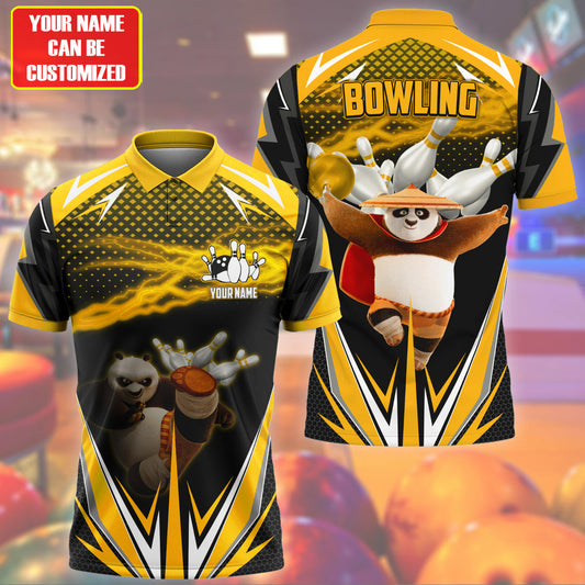 Personalized Name Po Bowling Yellow Version All Over Printed Unisex Shirt S120606