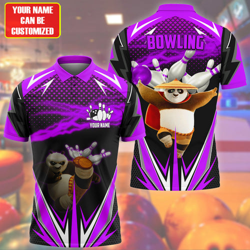 Personalized Name Po Bowling Purple Version All Over Printed Unisex Shirt S120606