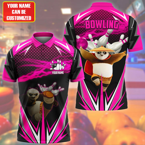 Personalized Name Po Bowling Pink Version All Over Printed Unisex Shirt S120606