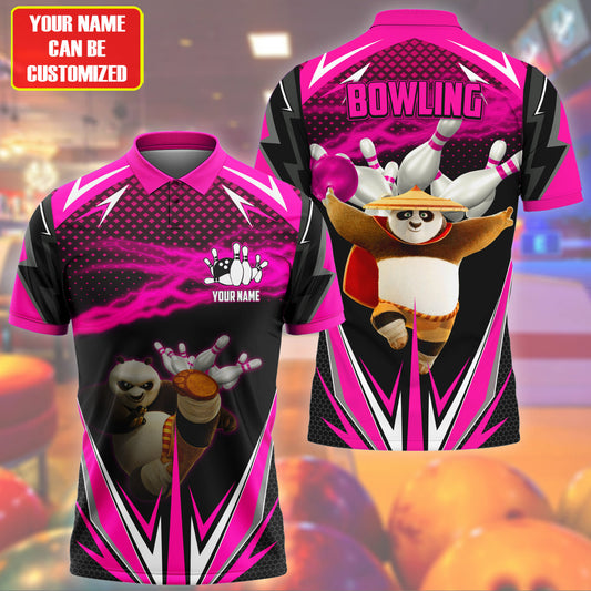 Personalized Name Po Bowling Pink Version All Over Printed Unisex Shirt S120606