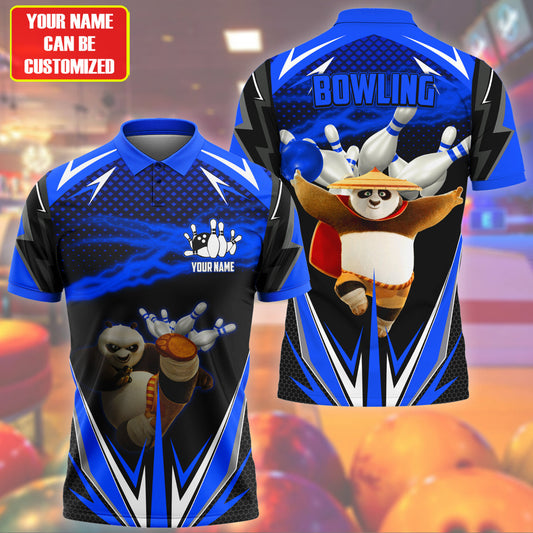 Personalized Name Po Bowling Blue Version All Over Printed Unisex Shirt S120606