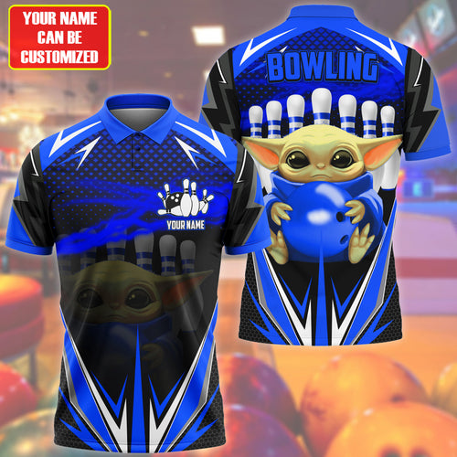 Personalized Name Yd Bowling Blue Version All Over Printed Unisex Shirt S120905