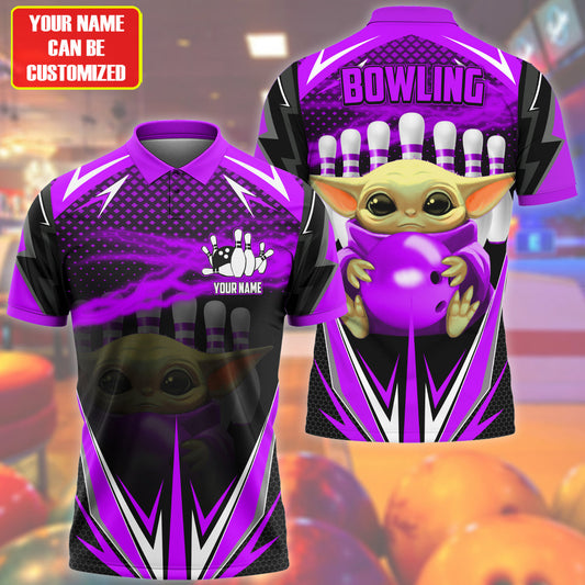 Personalized Name Yd Bowling Purple Version All Over Printed Unisex Shirt S120905