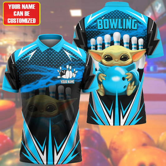 Personalized Name Yd Bowling Teal Version All Over Printed Unisex Shirt S120905