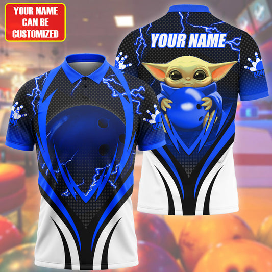 Personalized Name Yd Bowling S2 Blue Version All Over Printed Unisex Shirt S130403