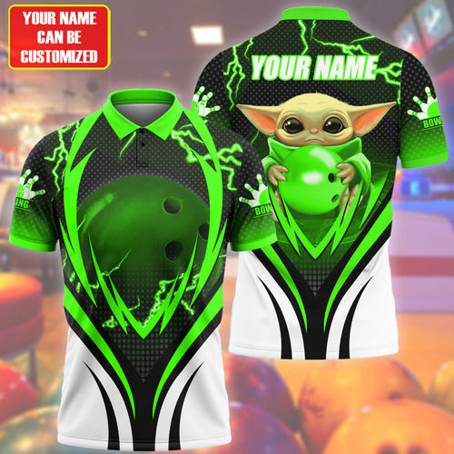 Personalized Name Yd Bowling S2 Green Version All Over Printed Unisex Shirt S130403