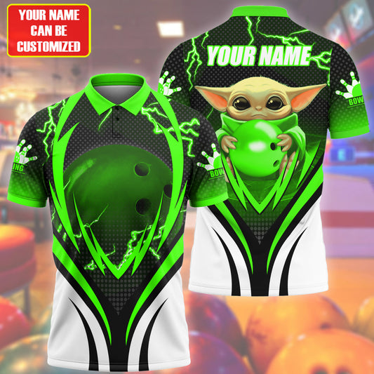 Personalized Name Yd Bowling S2 Green Version All Over Printed Unisex Shirt S130403