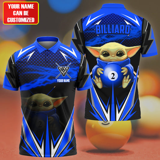 Personalized Name Yd Billiard Blue Version All Over Printed Unisex Shirt S130507