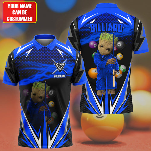 Personalized Name Gr Billiard Blue Version All Over Printed Unisex Shirt S130508