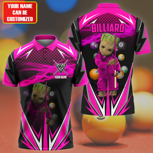 Personalized Name Gr Billiard Pink Version All Over Printed Unisex Shirt S130508