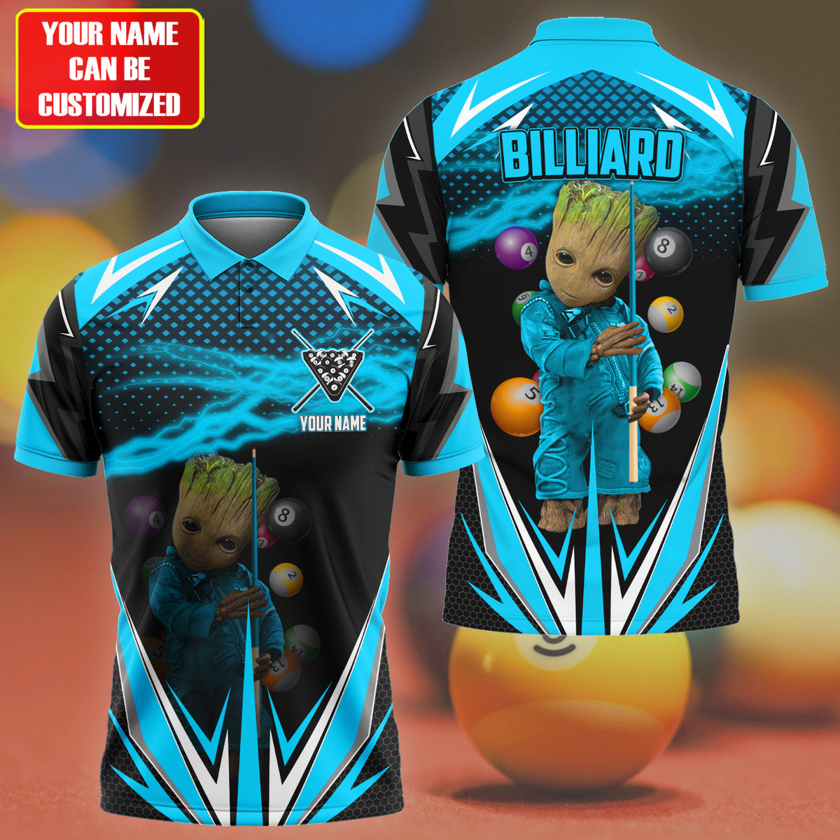 Personalized Name Gr Billiard Teal Version All Over Printed Unisex Shirt S130508