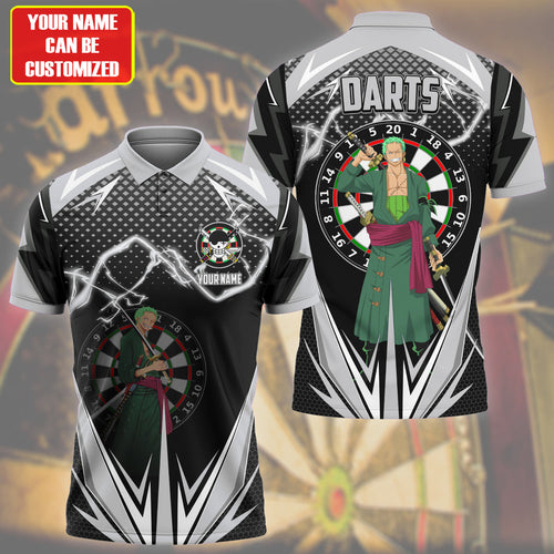 Personalized Name Zoro Darts Black Version All Over Printed Unisex Shirt S130607