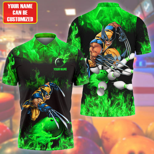 Personalized Name Wolv Fire Bowling Green Version All Over Printed Unisex Shirt S130614