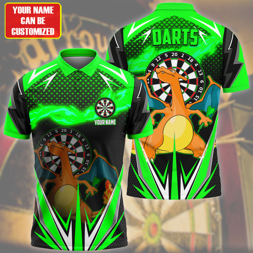 Personalized Name Crz Darts Green Version All Over Printed Unisex Shirt S150204