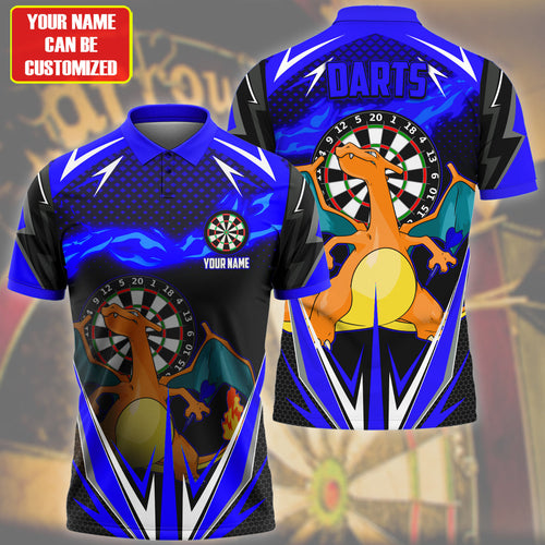 Personalized Name Crz Darts Blue Version All Over Printed Unisex Shirt S150204