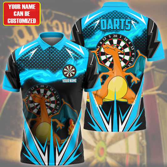 Personalized Name Crz Darts Teal Version All Over Printed Unisex Shirt S150204