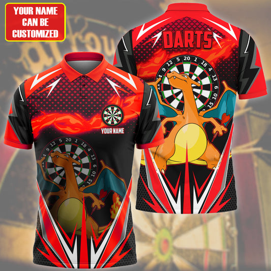 Personalized Name Crz Darts Red Version All Over Printed Unisex Shirt S150204