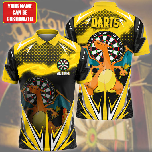 Personalized Name Crz Darts Yellow Version All Over Printed Unisex Shirt S150204