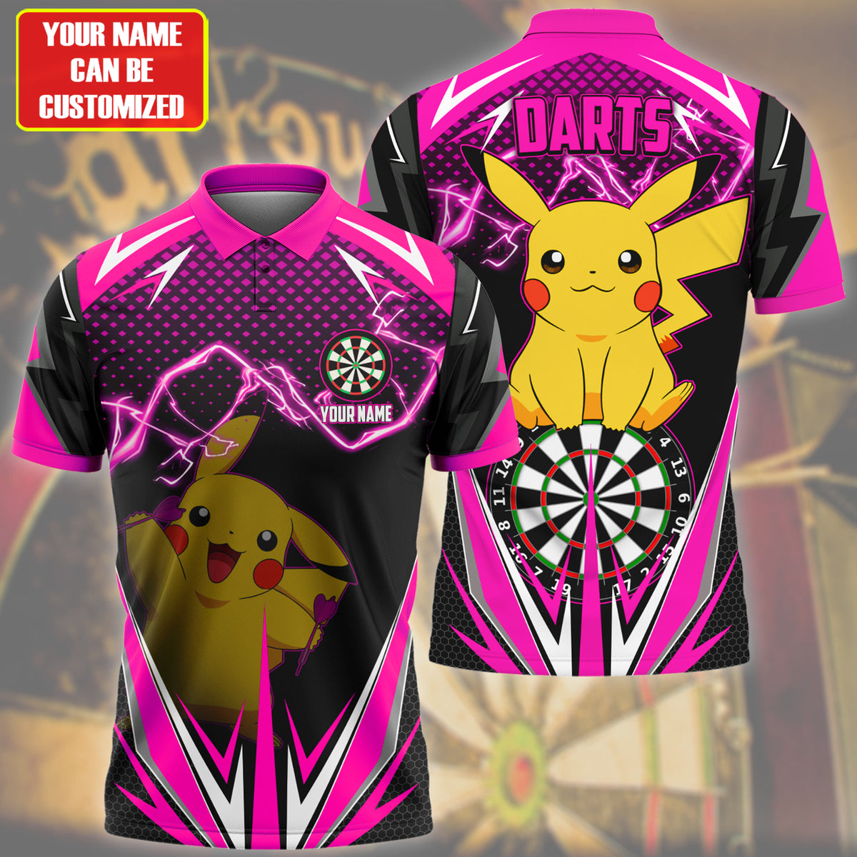 Personalized Name Pkc Darts Pink Version All Over Printed Unisex Shirt S150206