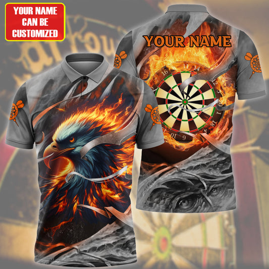 Dartboard Phoenix S6 Personalized Name 3D Shirt For Darts Player S150401