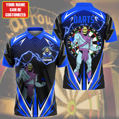 Personalized Name Skeletor Darts Blue Version All Over Printed Unisex Shirt S150403