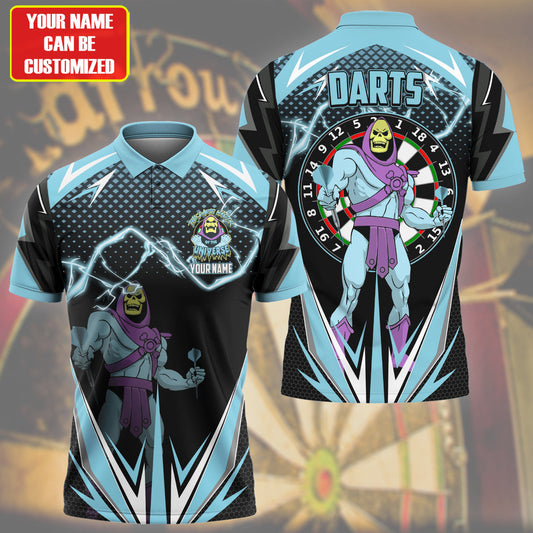 Personalized Name Skeletor Darts Teal Version All Over Printed Unisex Shirt S150403