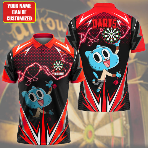 Personalized Name Gumball Darts Red Version All Over Printed Unisex Shirt S150501