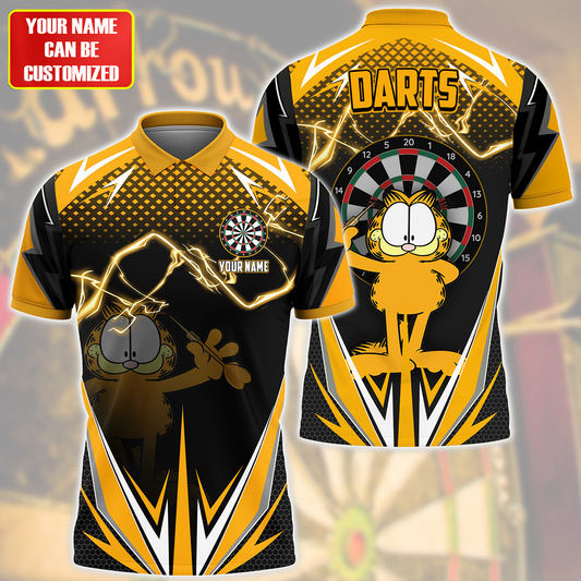 Personalized Name Garfield Darts Amber Version All Over Printed Unisex Shirt S150502