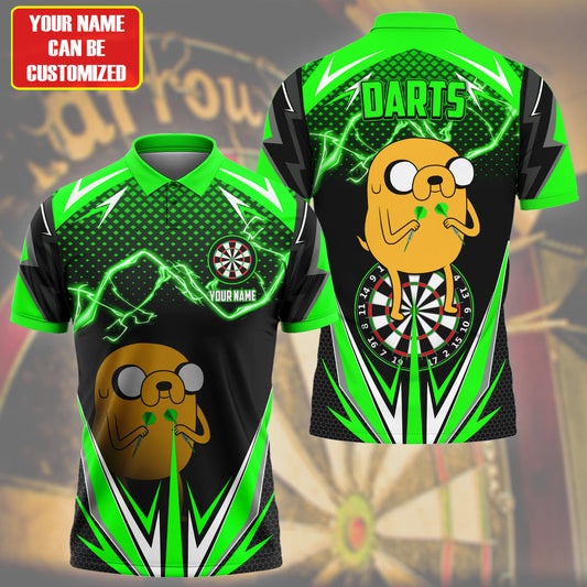 Personalized Name Jake Darts Green Version All Over Printed Unisex Shirt S150503