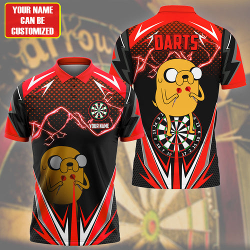 Personalized Name Jake Darts Red Version All Over Printed Unisex Shirt S150503