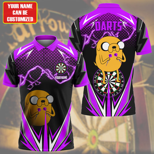 Personalized Name Jake Darts Purple Version All Over Printed Unisex Shirt S150503