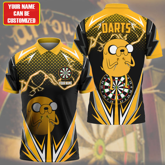 Personalized Name Jake Darts Yellow Version All Over Printed Unisex Shirt S150503