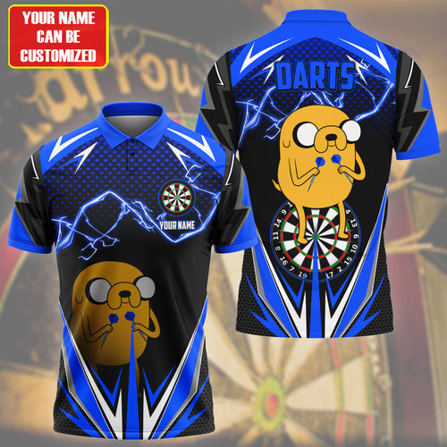 Personalized Name Jake Darts Blue Version All Over Printed Unisex Shirt S150503