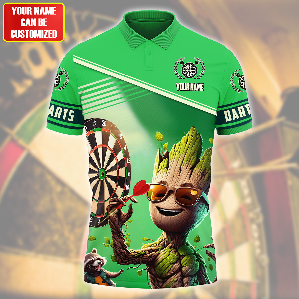 Personalized Name Gr Darts V5 All Over Printed Unisex Shirt S160501