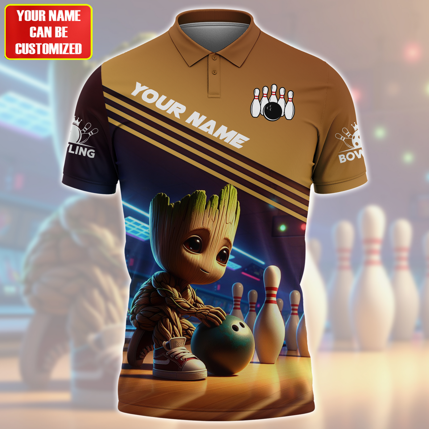 Personalized Name Gr Bowling S2 All Over Printed Unisex Shirt S160502