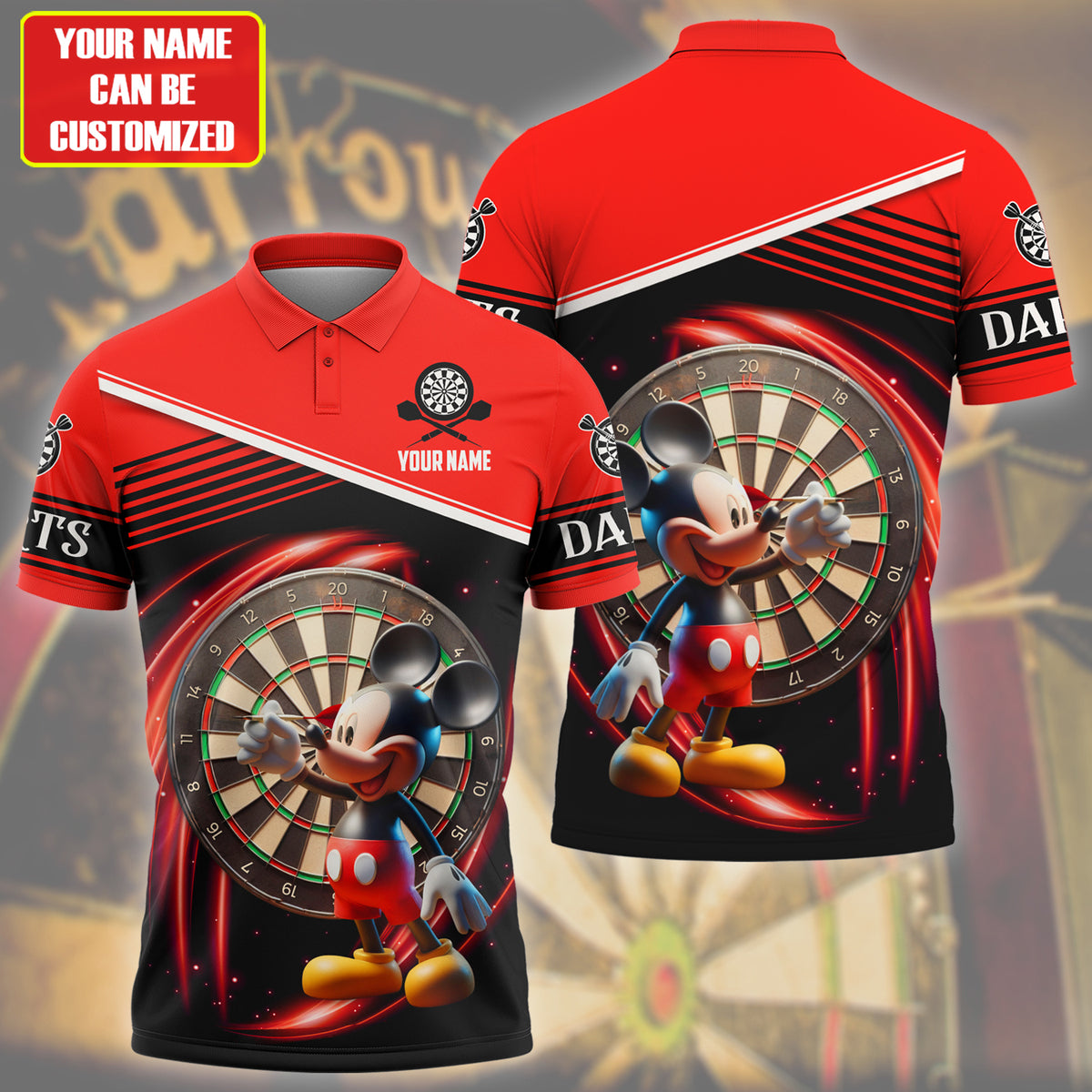 Personalized Name Mk Darts S7 All Over Printed Unisex Shirt S160503