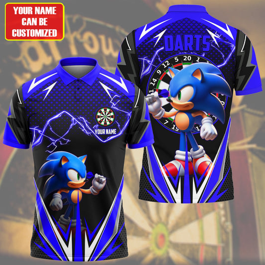Personalized Name Sn Darts S3 Blue All Over Printed Unisex Shirt S170201
