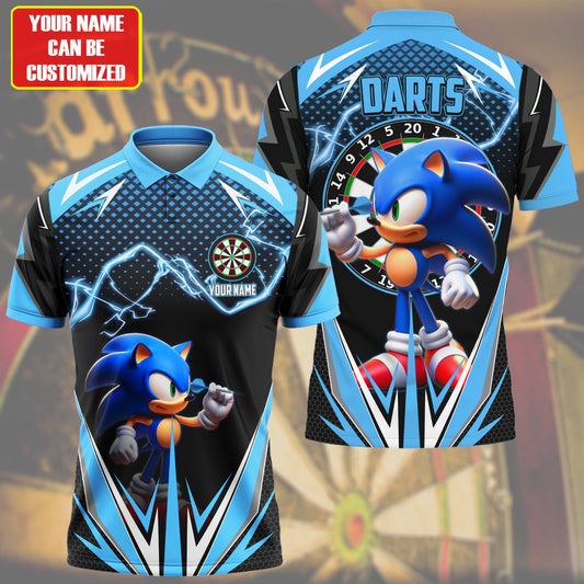 Personalized Name Sn Darts S3 Teal All Over Printed Unisex Shirt S170201