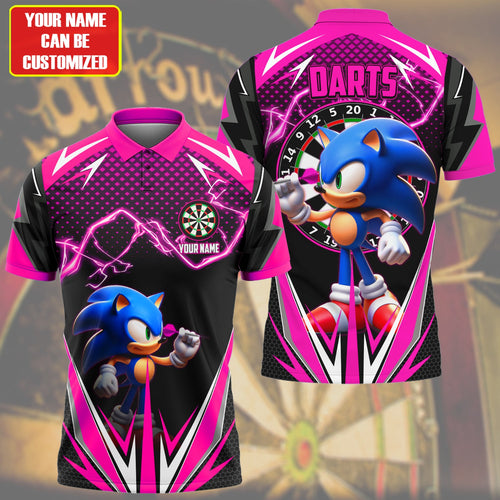 Personalized Name Sn Darts S3 Pink All Over Printed Unisex Shirt S170201